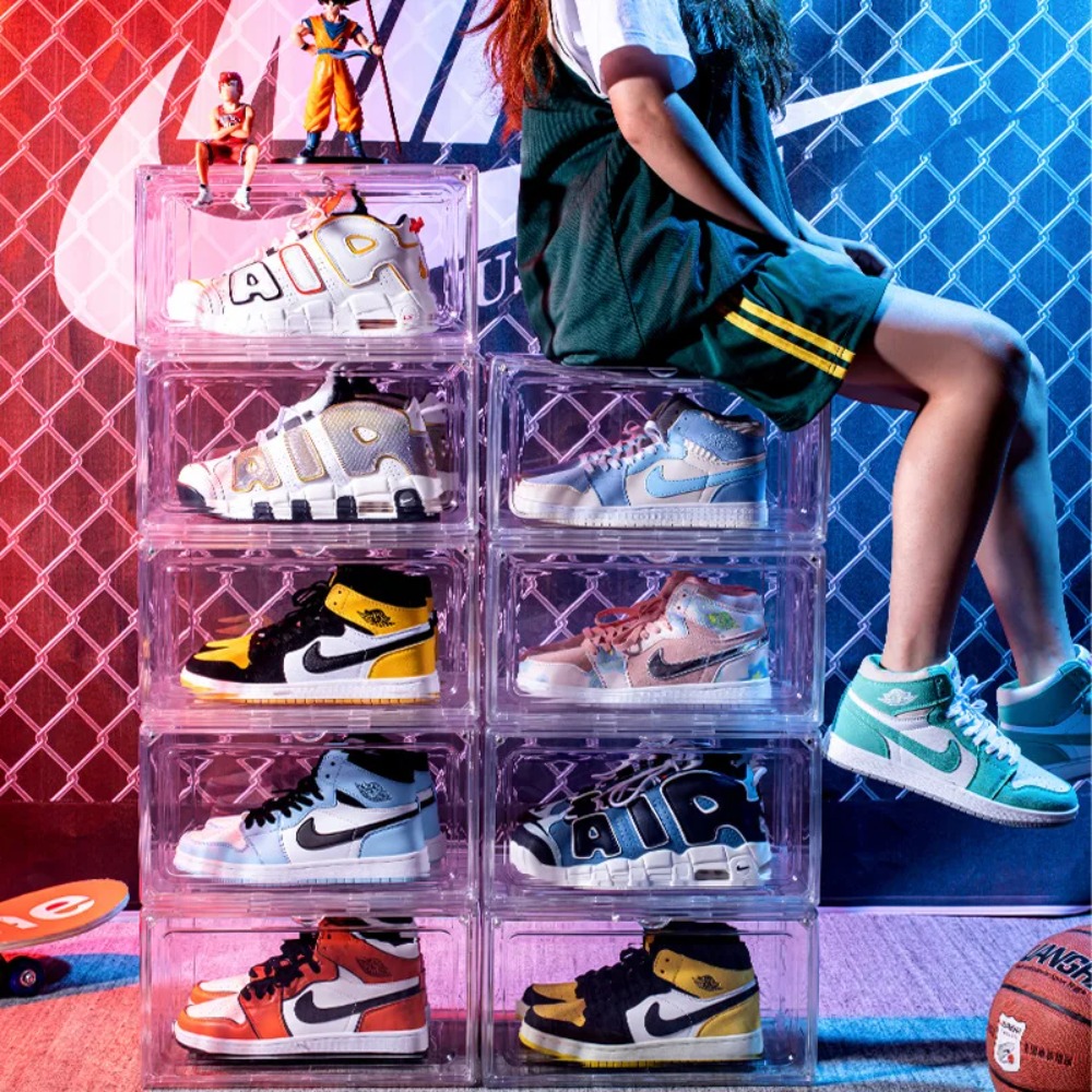 Sneaker Case - Kalınlaştırılmış Şeffaf Saklama Kutusu Akrilik Ayakkabı
