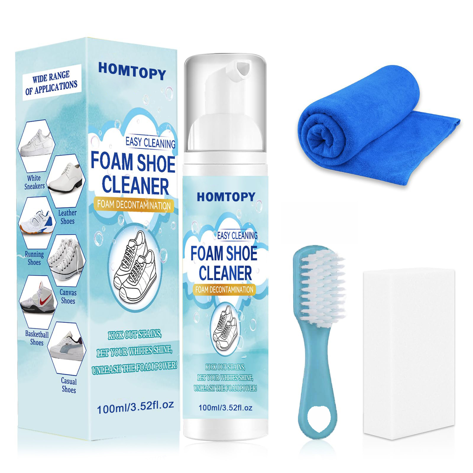 Sneaker Care Cleaning Kit - Ayakkabı Temizleme Seti,Spor ayakkabı temizleyici,Kir ve